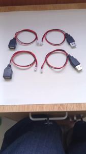 1PC 30cm 2Pin USB Male Female to XH2.54 PH2.0 Power Adapter Cable For LED Light DIY Electronic Project