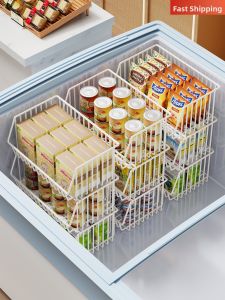 QINQI | Freezer Storage Organizer Refrigerator Shelf