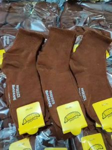 เท้านักเรียน สีน้ำตาล ข้อกลาง สำหรับเด็กผู้ชาย 4-6/ 5-7 / 7-9 / ฟรีไซส์