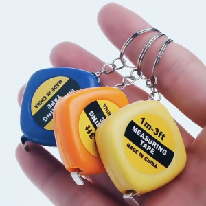 Mini 1 Meter Steel Tape Portable Keychain Measure Small Pull Ruler Steel Tape Measure 3FT inch Students learn office
