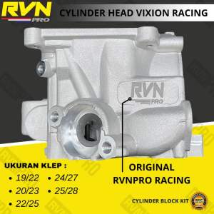 BLOCK BLOK HEAD CYLINDER HEAD RVN RACING JUPITER MX NEW MX LAMA 4 SPEED 5 SPEED BISA UNTUK MXKING MX KING 150 VIXION NEW NVA NVL R15 V2 XABRE KLEP 19/22 20/23 22/25 24/27 25/28 ORIGINAL RVN RACING