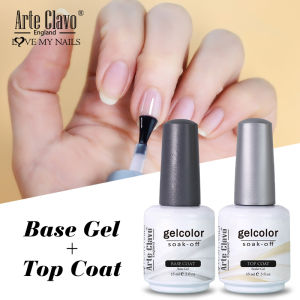 Arte Clavo Top Gel Polish 15ml Semi Permanent Super Top Coat Transparent Gel Nails Soak Off Gel Varnish Function Gel Base