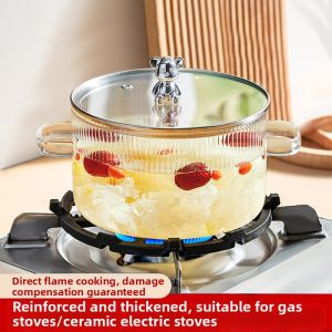 YIHUTEA | Transparent Heat-Resistant Glass Pot