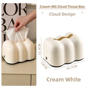 AMU·PIGGY | Creative Wall Mounted Desktop Tissue Box White