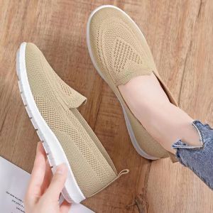 Best Sellers Women Korean Style Slip On Shoes Lightweight Low Cut Flat Comfort Casual Black Rubber Walking Shoes For Women On Sale