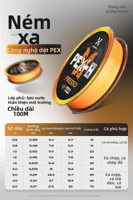 Dây Câu Cá Mượt Mà Bền 8 Sợi