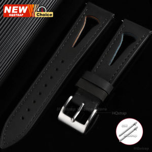 Breathable Holes Holes Watch Strap 20mm 22mm 21mm 24mm Smartwatch Leather Soft Bracelet Women Men Universal Wristband for Omega