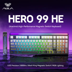 AULA | AULA Hero 99he Magnetic Keyboard 99% Layout Wired Trigger 8K Return Esports Gamer Customize RGB Mechanical Gaming Keyboard