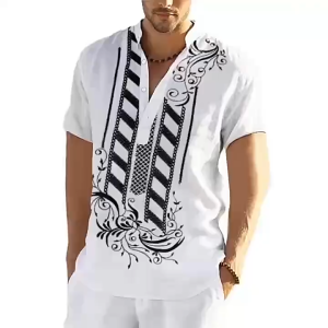 2026 New Year Black Dashiki Shirt/Indian/Batik/Bohemian/Boho/Ethnic/African/Tribal/Reggae/Rasta Asean Attire For Men