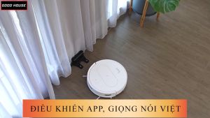 Robot hút bụi lau nhà 3 chế độ tích hợp trợ lý giọng nói tiếng Việt tự động về trạm sạc điều khiển qua app điện thoại