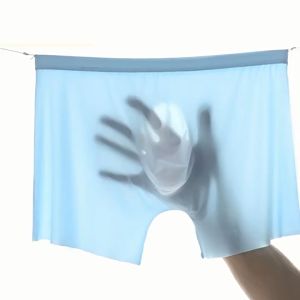 Celana Dalam Boxer Pria Ice Silk Solid Color Men Underware Sejuk CD34