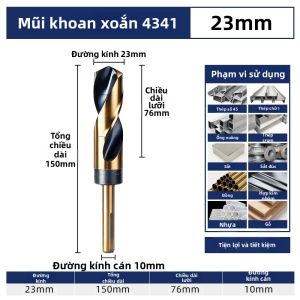 LASH | Đầu Khoan Hợp Kim Cứng Cao cho Thép Không Gỉ và Đồ Gỗ