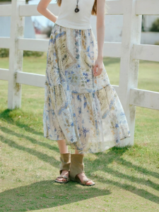 XIANGYING | Boho Summer Holiday Long Skirt