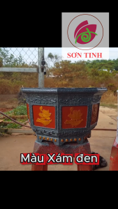 Sơn chậu màu Xám đen hệ nước Yes hoặc Okay Paint 1kg