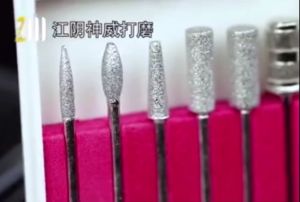 พร้อมส่ง หัวเจียรกระดาษทราย หัวเจียรเล็บกระดาษทราย แถมแกนหัวเจียร