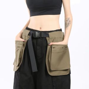 Upgraded Multi-Pocket Zipper Waist Vest Apron Waist Bag Multifunctional Trendy Travel Sports Fitness Cycling Waist Bag