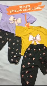NATALIA - Setelan Anak Stara Motif Pita / One Set Ribbon 1033