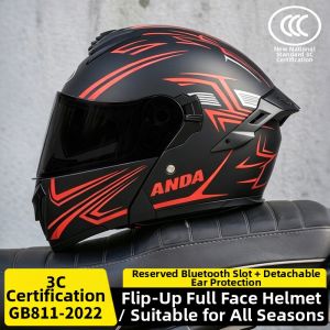 AD | 3C Certified Universal Electric Motorcycle Flip Helmet