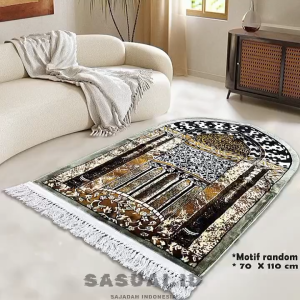 Sajadah tebal halus rumbai kuncir model kubah super quality perlengkapan sholat 70 *110 cm