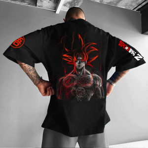 Dragon Ball Animation Peripheral Printing Cotton Short Sleeve 2025 American Mens and Womens Summer Loose Crew Neck T-Shirt