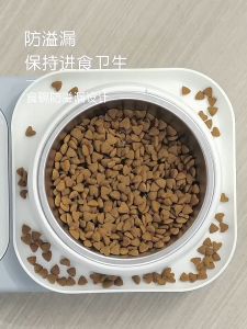 [OKLIFE.  SG]Stainless Steel Pet Bowl Cat Bowl Sloping Bowl Dog Food Bowl Not easy to upset Dog Bowl Pet Feeder