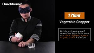 1Pcs Quality Speedy Food Chopper Hand Pull Garlic Grinder Onion Ginger Masher Shredder Vegetable