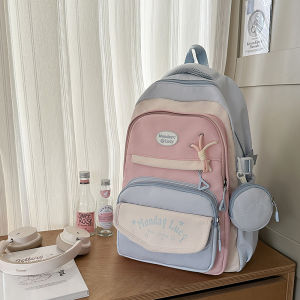 2025 New Style High Aesthetic Value Original Junior High School Backpack Womens Elementary School Three to Six Grade College Style Dual Shoulder Bag Spine Protection