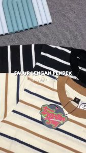 Forgotten Sky Kaos Anak Salur Garis Stripe T-Shirt Anak Laki-laki Anak Perempuan Premium Usia 1-12 Tahun