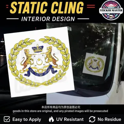 🇲🇾Johor Bahru Windshield Static Cling Sticker Tampal Dalam Cermin Kereta 100mm x 100mm Interior Design