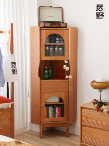 HOUYE | Wall Corner Storage Cabinet Wooden