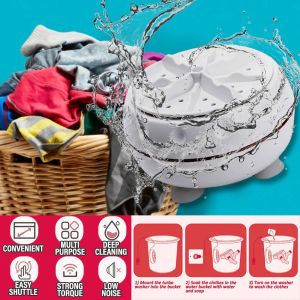 [Sell Zone] Portable Mini Turbo Turbine Wash Washing Machine / Mesin Basuh Mini Mudah Alih / 涡轮洗衣器