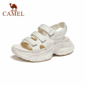 Cameljeans รองเท้ากีฬาพื้นหนาลำลองใหม่สำหรับรองเท้าผู้หญิงฤดูร้อนรองเท้าแตะชายหาด