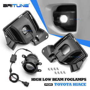 H11 Hi/Lo Bi LED Fog Light Set For 2014-2018 Toyota Hiace Commuter/Grandia Projector Lens Fog Lamp Assembly Front Bumper Driving Lamps