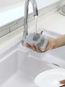 Spons Cuci Piring Dua Sisi Double Magic Dishwash Sponge busa cleaning / SPONS CUCI / SPONS PEMBERSIH BAGUS SH AM07