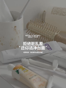 SR99. ECOCO Magnetic Toothbrush Holder Wall Mounted Upside Down Cup Bathroom Organizer No Drill Toothpaste Dispenser