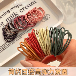 ยางรัดผมยืดหยุ่นสูงทนทานขนาดเล็กสำหรับผู้หญิง ยางรัดผมแบบลำลอง สีดำ ยางรัดผมแบบลำลอง ยางรัดผมแบบลำลอง