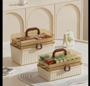 Hộp đựng thuốc gia đình Toshudo đựng thuốc đồ dùng y tế và đồ mỹ phẩm