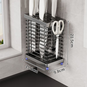 MENGBINFEN | Stainless Steel Multifunctional Kitchen Wall Rack