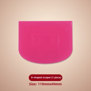 Food Grade Soft Plastic Scraper Knife for Baking Cake Pasta Dough Half round Kitchen Tool Home Use Cream Scraper Knife