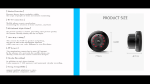 V380 PRO Q2 mini camera wifi HD 1080P wireless camera high-definition night vision camera CCTV telephone remote connection CCTV wireless hidden spy camera with audio