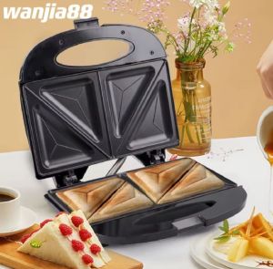 Sandwich Maker Serbaguna Low Watt 650W Pemanggang Roti Toaster Alat Pemanggang Multifungsi Anti Lengket (Garansi 1 tahun/COD)