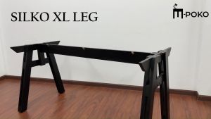 Silko XL Table Leg (Extra Large) made of 100% Solid Rubberwood for DIY and replacement