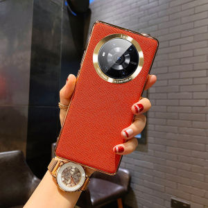 Ultra-Thin Luxury Electroplated Leather Texture Huawei Honor Magic3 pro Case Full Lens Coverage High-End Soft Silicone for Men And Women
