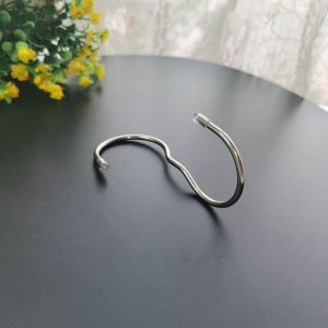 Stainless Steel S-Shaped Hook 90 Degree Right Angle Bend Hook round Head Pipe Wire Hanging Kitchen Home Use Storage Hook
