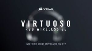 Corsair Virtuoso RGB Wireless Series 7.1 Virtual Surround High-Fidelity Gaming Headphone - Black/White/Pearl/Gun Metal