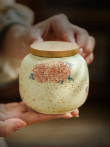 SHUANGYU | Sealed Moisture-Proof Retro Ceramic Tea Canister