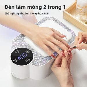 Đèn Làm Móng UV LED Sạc Lại Không Dây Có Đệm Tay Thông Minh Cảm Biến Tự Động Dùng Cho Gia Đình & Salon Làm Khô Mọi Loại Gel 15W 30 Đèn LED