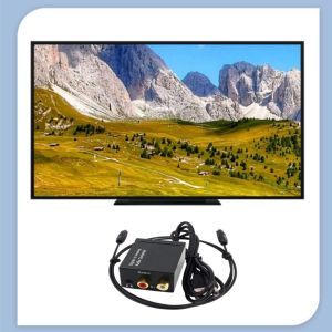 Digital to Analog Audio Converter SPDIF Optical Coaxial Toslink to RCA 3.5mm DAC Adapter suitable for TV gaming consoles set