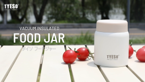 TYESO 9oz 316 Vacuum Insulated Food Jar Tumbler for Overnight Oats Salads & Yogurt keep Cold/Hot 01042