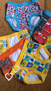 3pcs set Brief for kids 1 to 8 y.o | Available in many different cartoon character